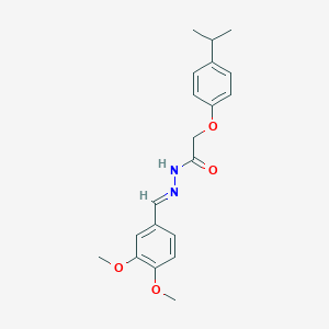 molecular formula C20H24N2O4 B386724 N'-(3,4-dimethoxybenzylidene)-2-(4-isopropylphenoxy)acetohydrazide 