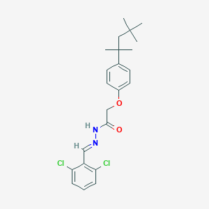 molecular formula C23H28Cl2N2O2 B386735 N'-(2,6-dichlorobenzylidene)-2-[4-(1,1,3,3-tetramethylbutyl)phenoxy]acetohydrazide 