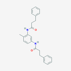 molecular formula C25H26N2O2 B386751 N-{2-methyl-5-[(3-phenylpropanoyl)amino]phenyl}-3-phenylpropanamide 