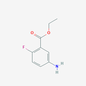 molecular formula C9H10FNO2 B038679 Ethyl 5-Amino-2-fluorobenzoate CAS No. 123207-39-6
