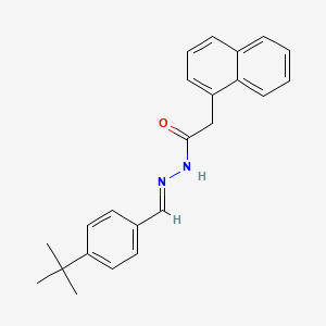 molecular formula C23H24N2O B3867968 N'-[(E)-(4-tert-butylphenyl)methylidene]-2-(naphthalen-1-yl)acetohydrazide CAS No. 5567-25-9