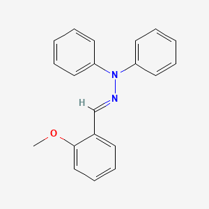 molecular formula C20H18N2O B3867982 N-[(E)-(2-methoxyphenyl)methylideneamino]-N-phenylaniline 