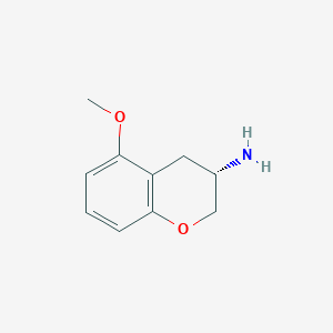 molecular formula C10H13NO2 B038680 (S)-5-methoxychroman-3-amine CAS No. 117422-50-1