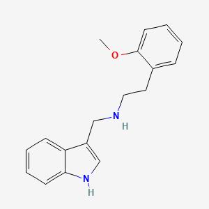 molecular formula C18H20N2O B3868220 N-(1H-indol-3-ylmethyl)-2-(2-methoxyphenyl)ethanamine 