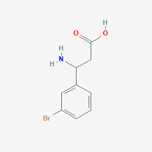 molecular formula C9H10BrNO2 B038683 3-Amino-3-(3-bromophenyl)propanoic acid CAS No. 117391-50-1