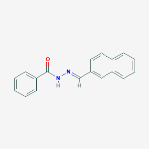 molecular formula C18H14N2O B386830 N'-(2-naphthylmethylene)benzohydrazide 