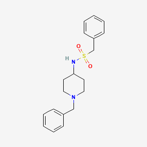 molecular formula C19H24N2O2S B3868550 N-(1-benzylpiperidin-4-yl)-1-phenylmethanesulfonamide 