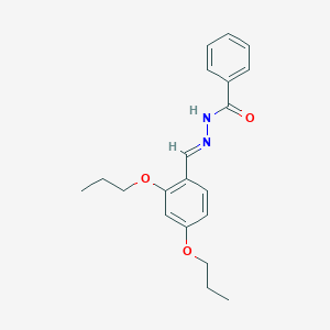 molecular formula C20H24N2O3 B386887 N'-(2,4-dipropoxybenzylidene)benzohydrazide 