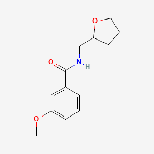 molecular formula C13H17NO3 B3868982 Benzamide, N-tetrahydrofurfuryl-3-methoxy- 