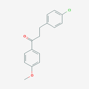 molecular formula C16H15ClO2 B038690 3-(4-Chlorophenyl)-4'-methoxypropiophenone CAS No. 111302-55-7