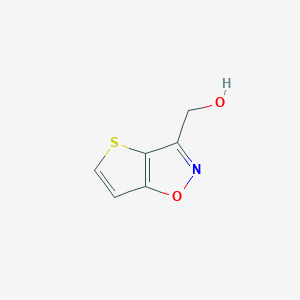 molecular formula C6H5NO2S B038691 (Thieno[2,3-d][1,2]oxazol-3-yl)methanol CAS No. 117366-96-8