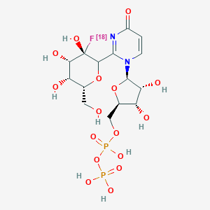 molecular formula C15H23FN2O16P2 B038693 Uridine diphosphate-2-fluoro-2-deoxy-D-galactose CAS No. 115366-69-3