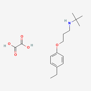 molecular formula C17H27NO5 B3869439 N-[3-(4-ethylphenoxy)propyl]-2-methylpropan-2-amine;oxalic acid 