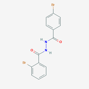 molecular formula C14H10Br2N2O2 B386996 2-Bromo-N'-(4-bromobenzoyl)benzohydrazide 