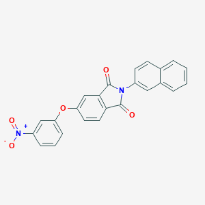 molecular formula C24H14N2O5 B387012 5-{3-nitrophenoxy}-2-(2-naphthyl)-1H-isoindole-1,3(2H)-dione 