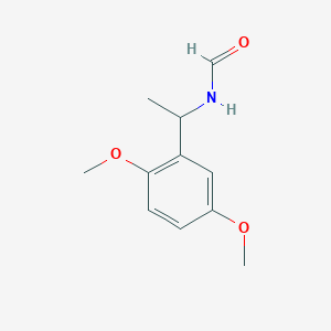 molecular formula C11H15NO3 B3870267 N-[1-(2,5-dimethoxyphenyl)ethyl]formamide 