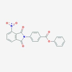 molecular formula C21H12N2O6 B387046 Phenyl 4-(4-nitro-1,3-dioxoisoindol-2-yl)benzoate 