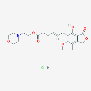 molecular formula C23H32ClNO7 B038706 Mycophenolate mofetil hydrochloride CAS No. 116680-01-4