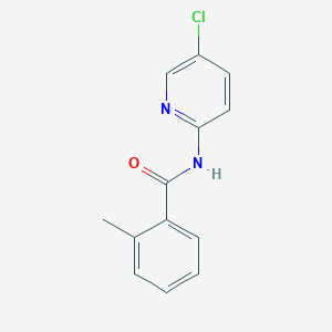molecular formula C13H11ClN2O B387060 N-(5-chloropyridin-2-yl)-2-methylbenzamide CAS No. 342789-22-4