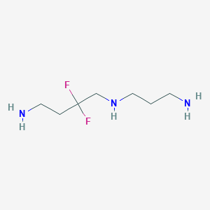 molecular formula C7H17F2N3 B038707 6,6-Difluorospermidine CAS No. 111397-40-1