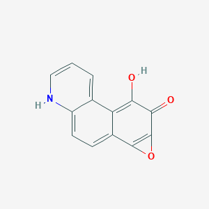 molecular formula C13H7NO3 B038708 Benzo(f)quinoline-9,10-diol-7,8-epoxide CAS No. 119239-65-5