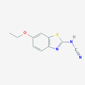molecular formula C10H9N3OS B038709 N-(6-Ethoxybenzo[d]thiazol-2-yl)cyanamide CAS No. 119283-95-3