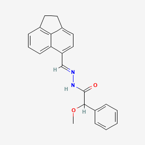 molecular formula C22H20N2O2 B3871199 N'-(1,2-dihydro-5-acenaphthylenylmethylene)-2-methoxy-2-phenylacetohydrazide 