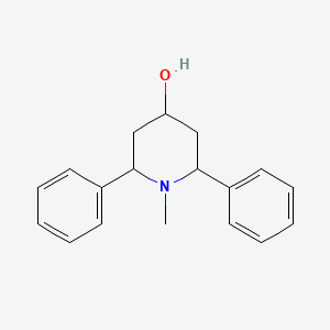 molecular formula C18H21NO B3871265 1-Methyl-2,6-diphenylpiperidin-4-ol 