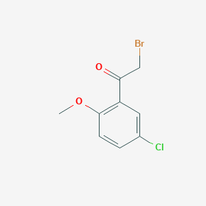 molecular formula C9H8BrClO2 B038713 2-Bromo-1-(5-chloro-2-methoxyphenyl)ethanone CAS No. 111841-05-5