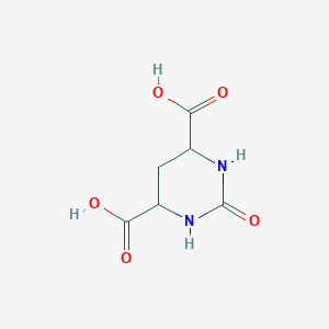 molecular formula C6H8N2O5 B038714 2-Oxo-1,3-diazinane-4,6-dicarboxylic acid CAS No. 114832-72-3