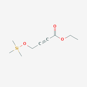 molecular formula C9H16O3Si B038717 Ethyl 4-(trimethylsilyloxy)-2-butynoate CAS No. 122850-62-8