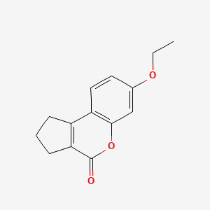 molecular formula C14H14O3 B3871847 7-ethoxy-2,3-dihydrocyclopenta[c]chromen-4(1H)-one 