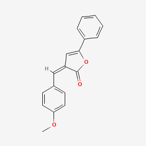 molecular formula C18H14O3 B3871938 3-(4-Methoxybenzylidene)-5-phenylfuran-2(3h)-one CAS No. 13294-96-7