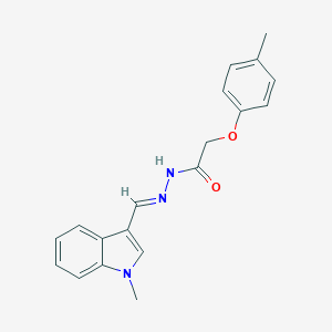 molecular formula C19H19N3O2 B387198 N'-[(1-methyl-1H-indol-3-yl)methylene]-2-(4-methylphenoxy)acetohydrazide CAS No. 330833-55-1