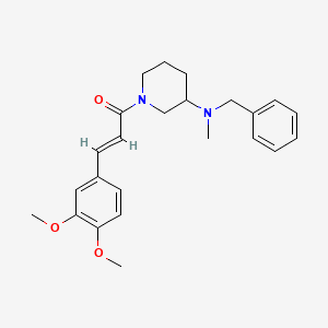 molecular formula C24H30N2O3 B3872003 N-benzyl-1-[(2E)-3-(3,4-dimethoxyphenyl)-2-propenoyl]-N-methyl-3-piperidinamine 