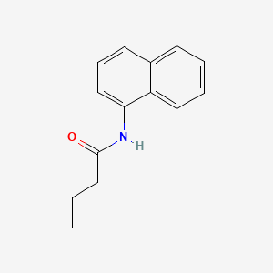 molecular formula C14H15NO B3872072 Butyramide, N-1-naphthyl- CAS No. 24626-91-3
