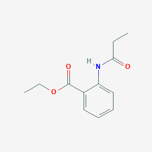 molecular formula C12H15NO3 B3872273 Ethyl 2-(propanoylamino)benzoate 