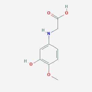 molecular formula C9H11NO4 B038723 N-(3-Hydroxy-4-methoxyphenyl)glycine CAS No. 117427-57-3