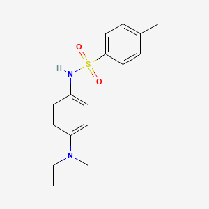 molecular formula C17H22N2O2S B3872311 N-[4-(DIETHYLAMINO)PHENYL]-4-METHYLBENZENE-1-SULFONAMIDE 