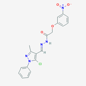N'-[(5-chloro-3-methyl-1-phenyl-1H-pyrazol-4-yl)methylene]-2-{3-nitrophenoxy}acetohydrazide