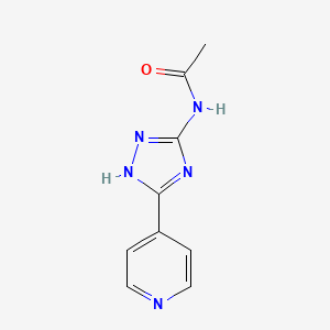 molecular formula C9H9N5O B3872623 N-[5-(4-pyridinyl)-4H-1,2,4-triazol-3-yl]acetamide 