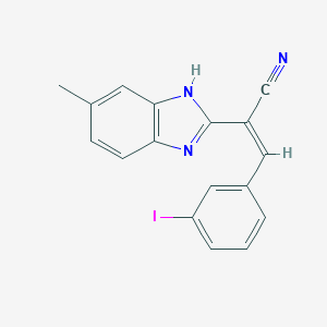 3-(3-iodophenyl)-2-(5-methyl-1H-benzimidazol-2-yl)acrylonitrile