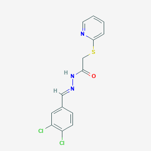 molecular formula C14H11Cl2N3OS B387268 N'-(3,4-dichlorobenzylidene)-2-(2-pyridinylsulfanyl)acetohydrazide 