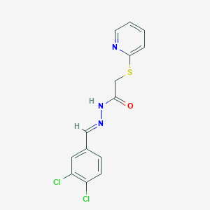 N'-(3,4-dichlorobenzylidene)-2-(2-pyridinylsulfanyl)acetohydrazide