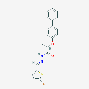 2-([1,1'-biphenyl]-4-yloxy)-N'-[(5-bromo-2-thienyl)methylene]propanohydrazide