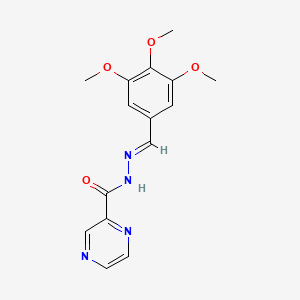 molecular formula C15H16N4O4 B3872719 N'-(3,4,5-trimethoxybenzylidene)-2-pyrazinecarbohydrazide 