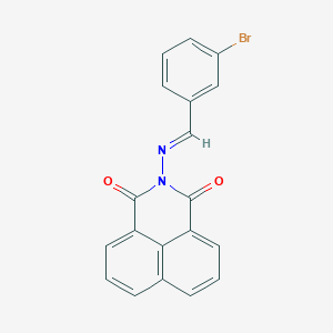 2-[(3-bromobenzylidene)amino]-1H-benzo[de]isoquinoline-1,3(2H)-dione