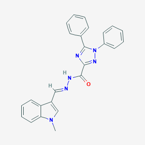 N'-[(1-methyl-1H-indol-3-yl)methylene]-1,5-diphenyl-1H-1,2,4-triazole-3-carbohydrazide