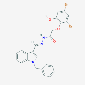 N'-[(1-benzyl-1H-indol-3-yl)methylene]-2-(2,4-dibromo-6-methoxyphenoxy)acetohydrazide