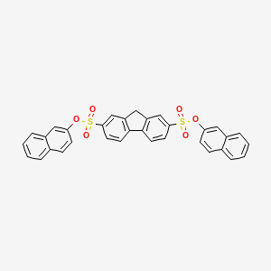 molecular formula C33H22O6S2 B3872903 di(2-naphthyl) 9H-fluorene-2,7-disulfonate CAS No. 302904-38-7